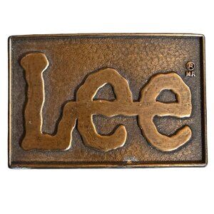 Lee Belt Buckle Vintage Jeans Brand Country Western Wear Rockabilly Cowboy